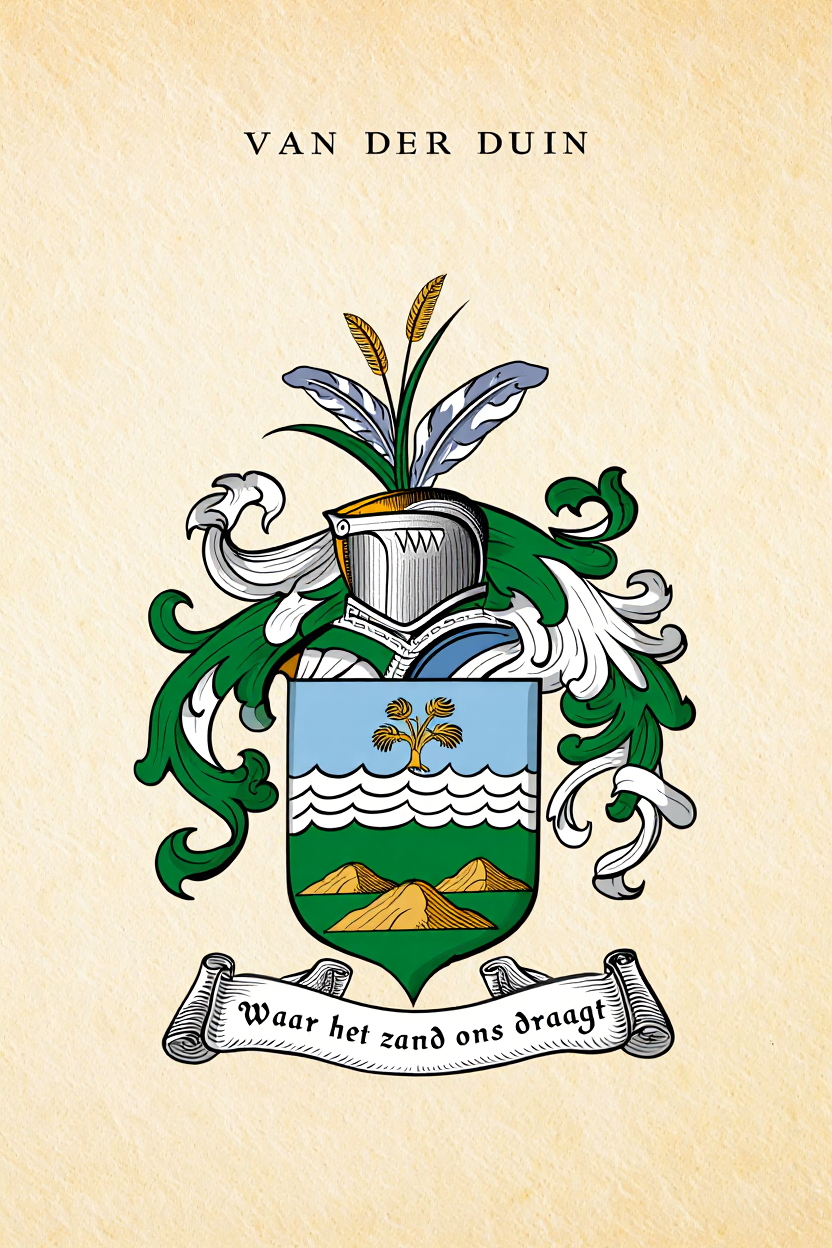Familiewapen van de achternaam VAN DER DUIN