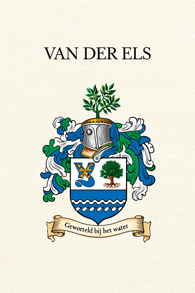 Familiewapen van de achternaam VAN DER ELS