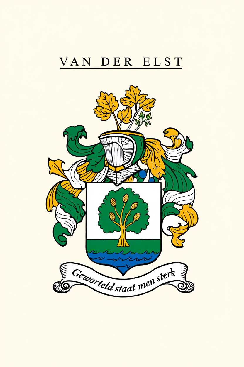 Familiewapen van de achternaam VAN DER ELST