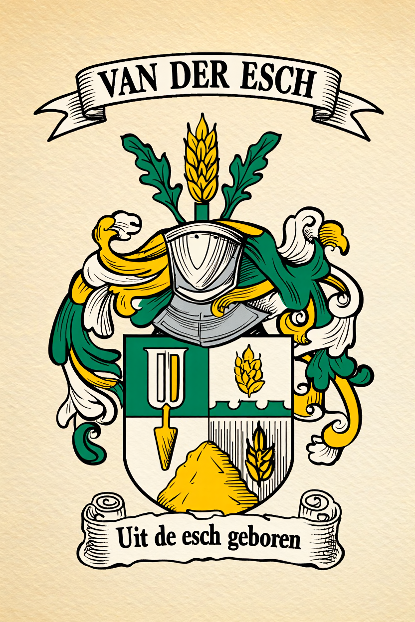 Familiewapen van de achternaam VAN DER ESCH