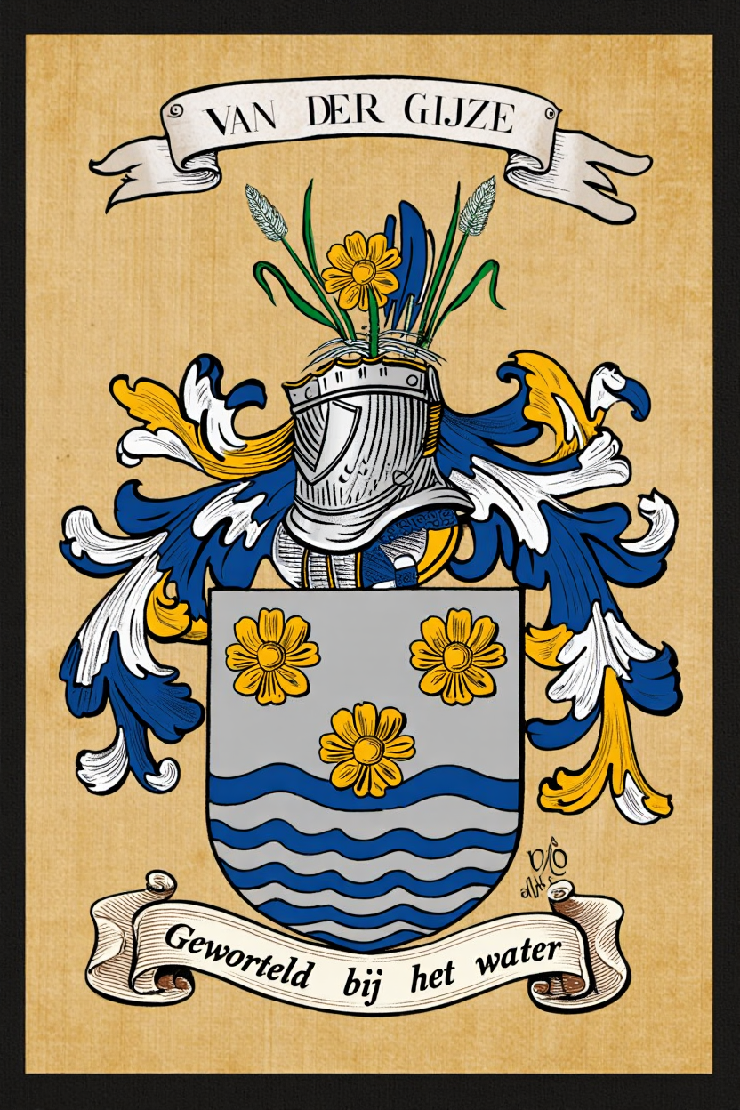 Familiewapen van de achternaam VAN DER  GIJZE