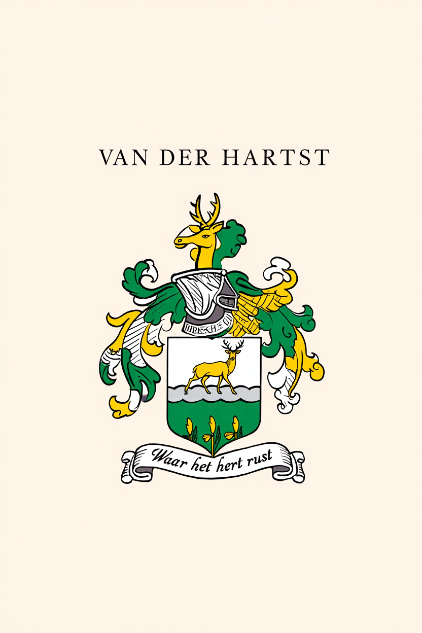 Familiewapen van de achternaam VAN DER HARTST