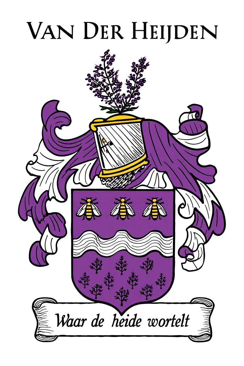 Familiewapen van de achternaam VAN DER HEIJDEN