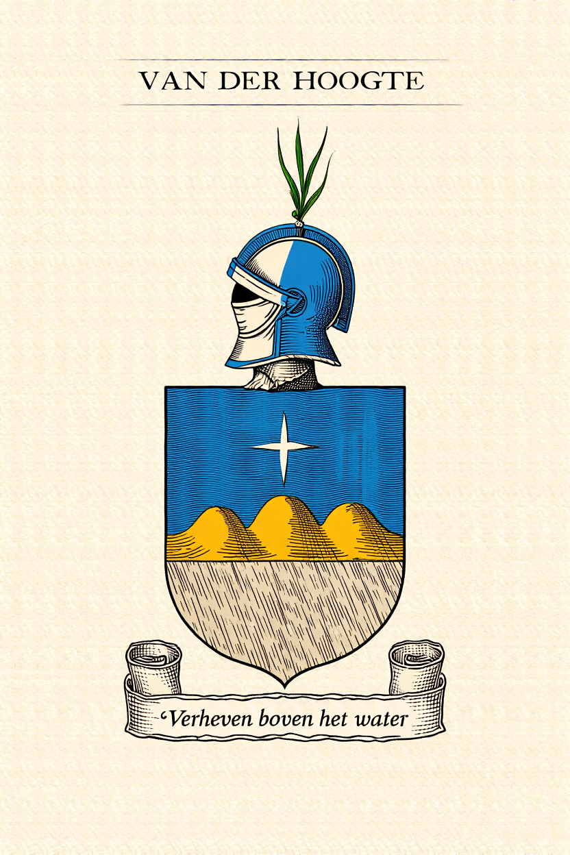 Familiewapen van de achternaam VAN DER HOOGTE