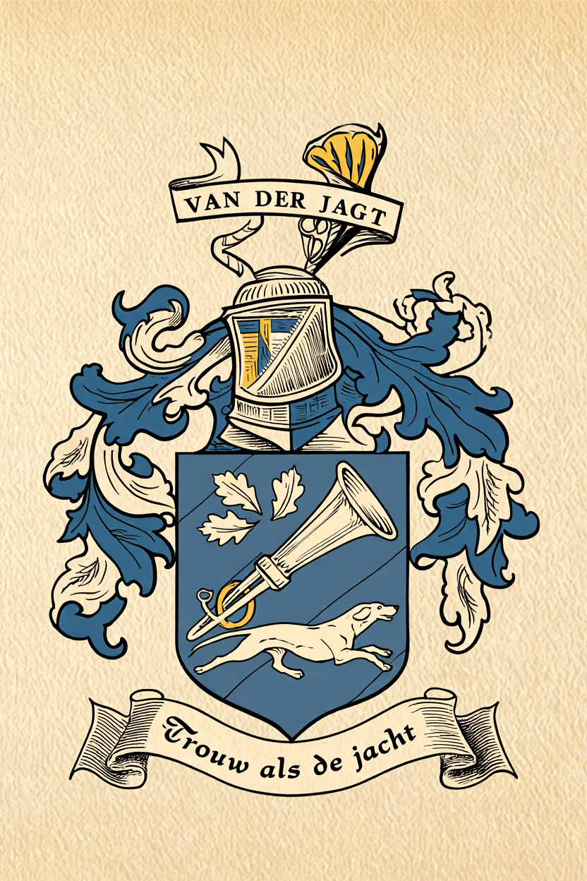 Familiewapen van de achternaam VAN DER JAGT