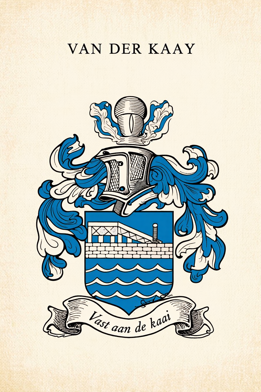 Familiewapen van de achternaam VAN DER KAAY