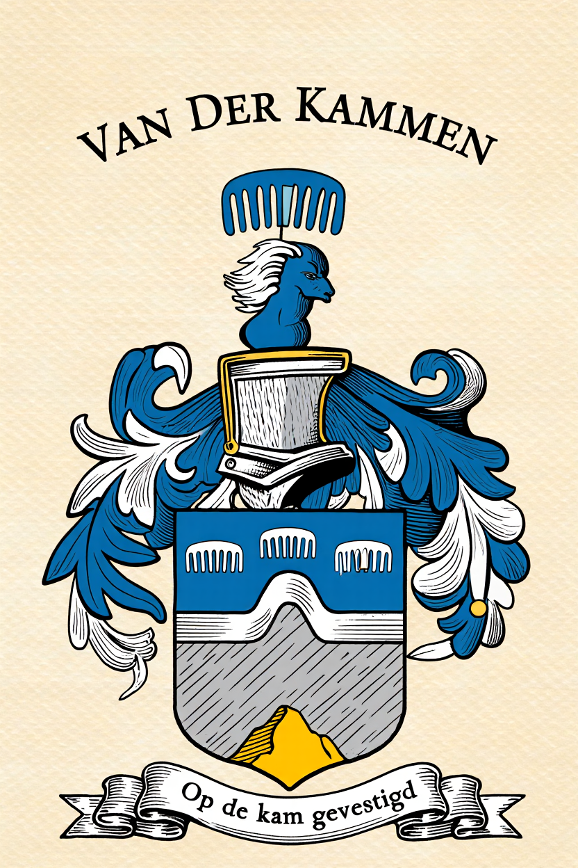 Familiewapen van de achternaam VAN DER KAMMEN