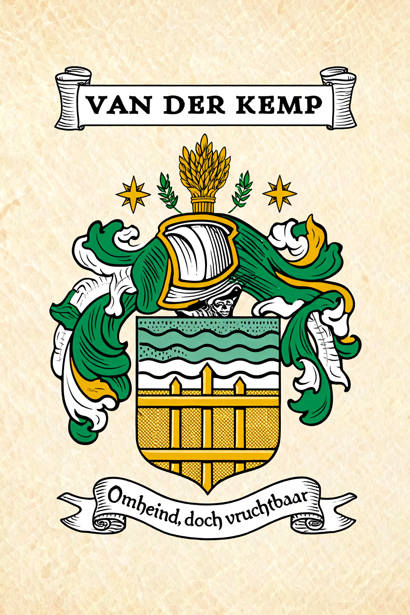Familiewapen van de achternaam VAN DER KEMP