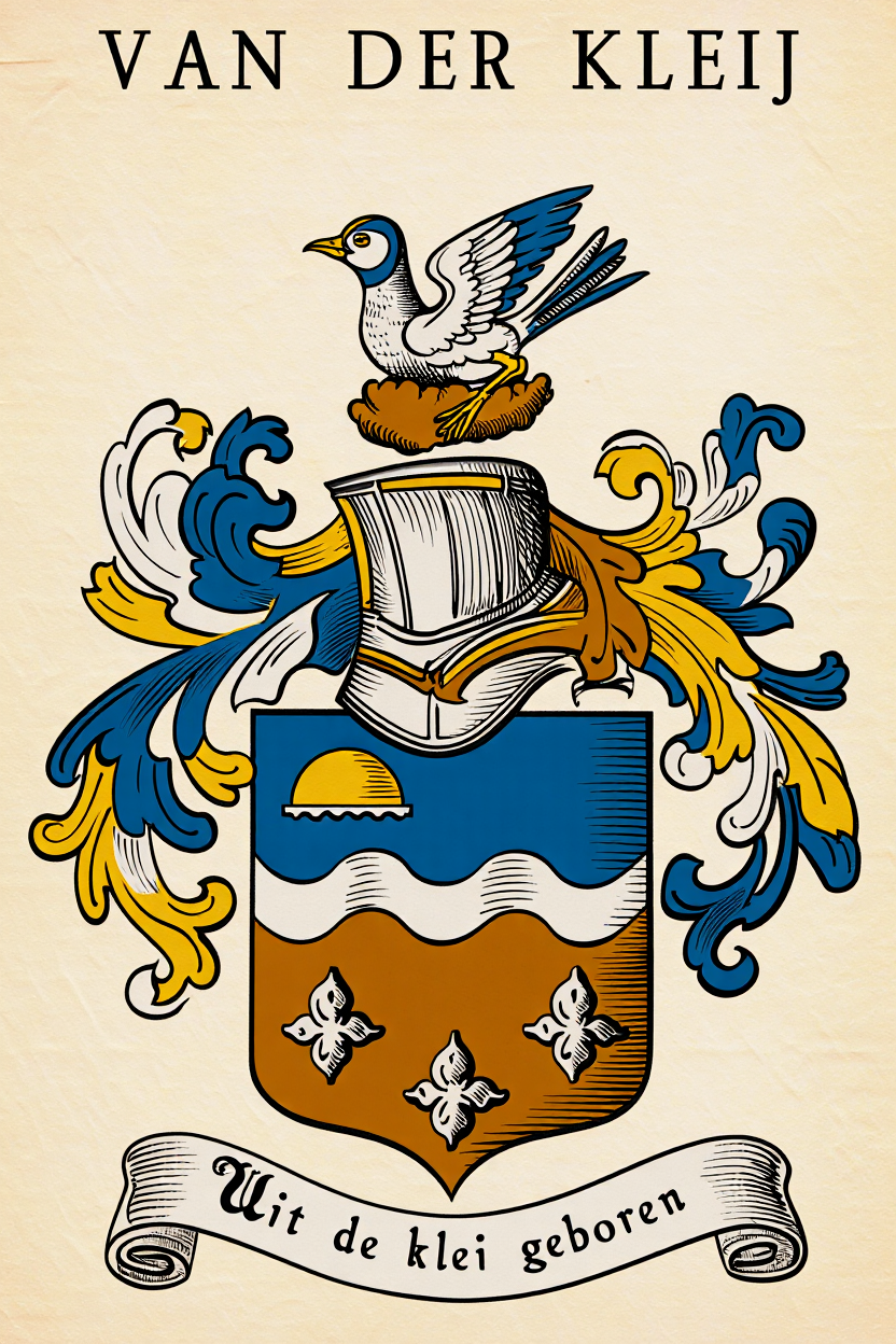 Familiewapen van de achternaam VAN DER KLEIJ