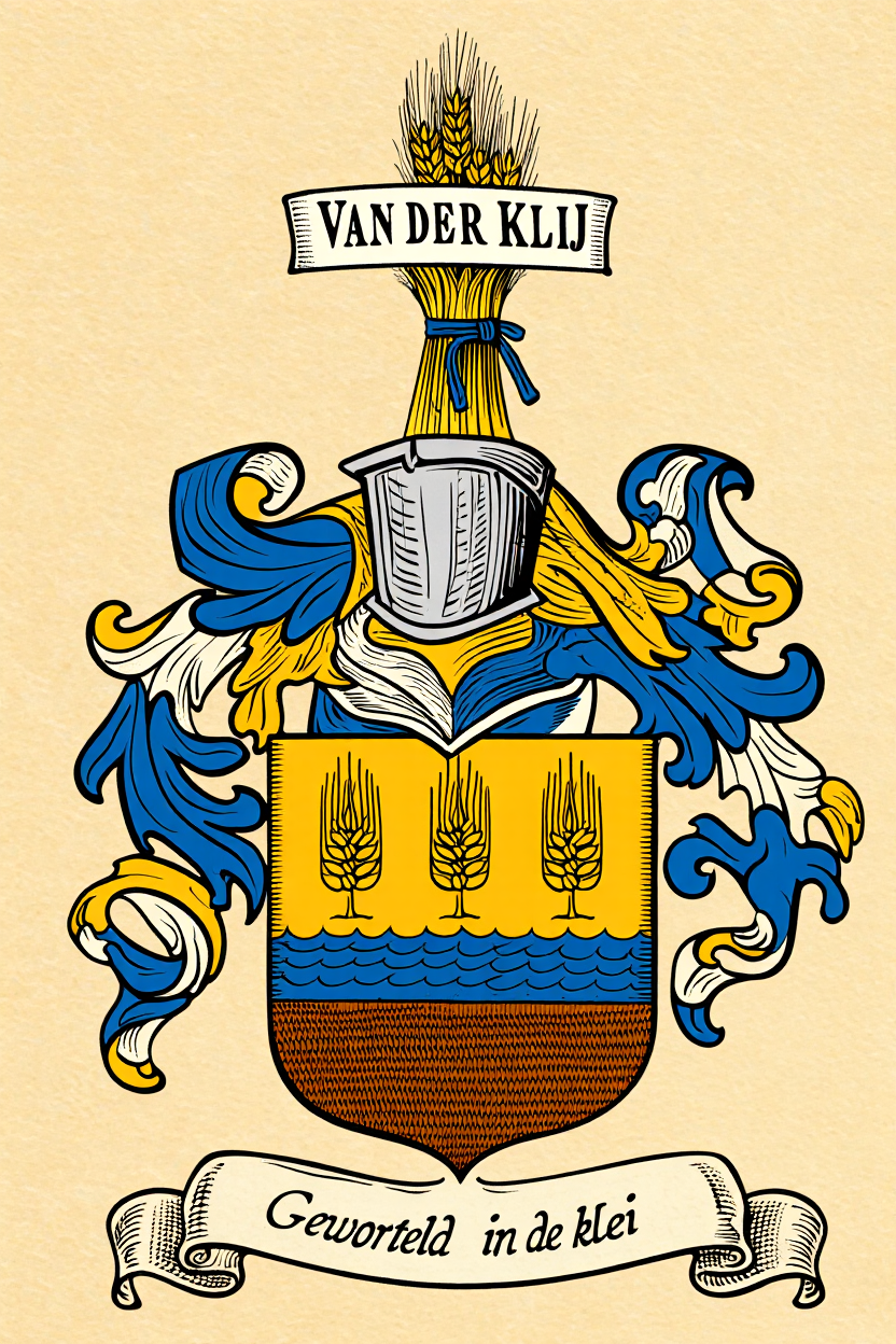 Familiewapen van de achternaam VAN DER KLIJ