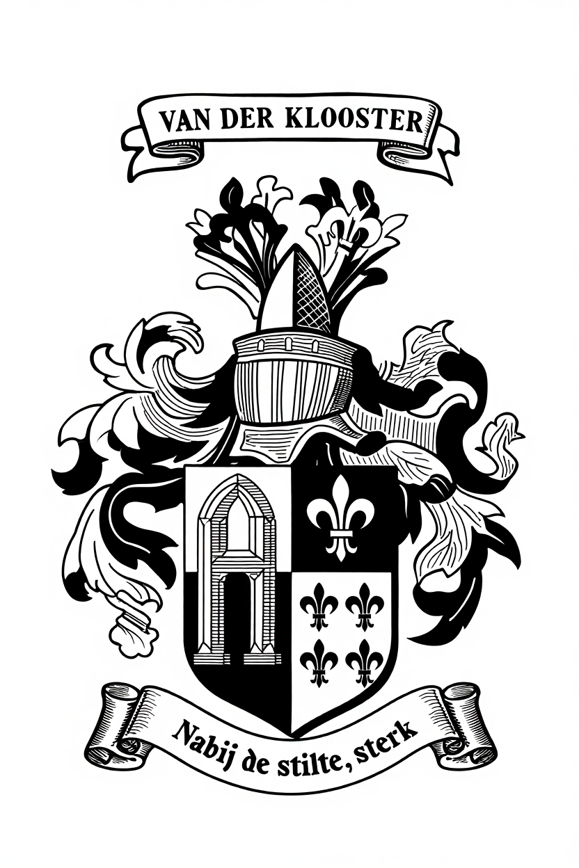 Familiewapen van de achternaam VAN DER KLOOSTER