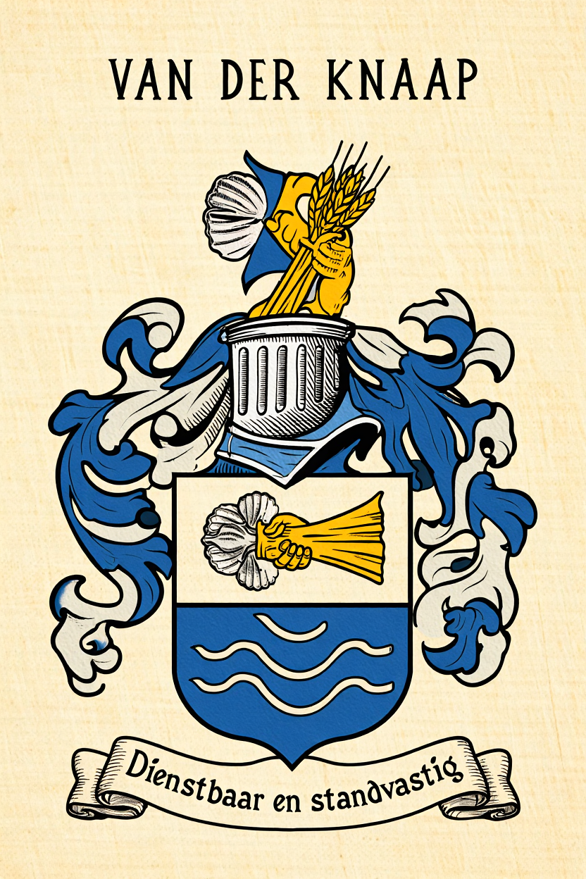 Familiewapen van de achternaam VAN DER KNAAP