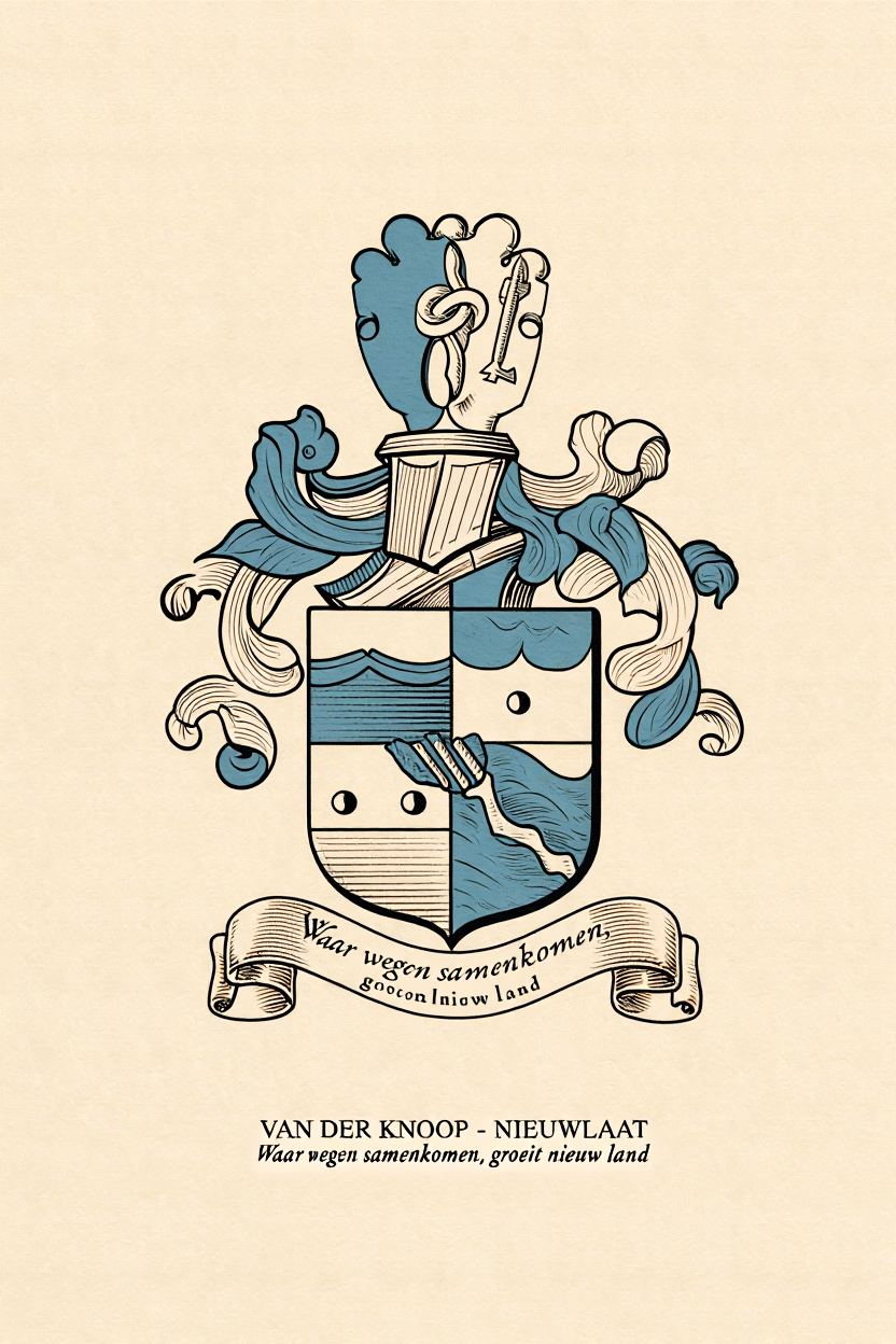 Familiewapen van de achternaam VAN DER KNOOP - NIEUWLAAT