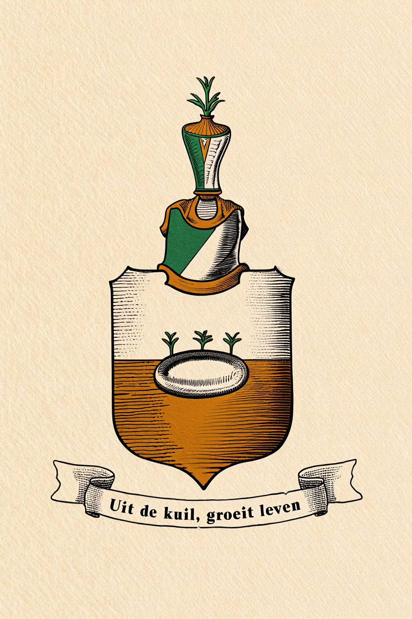 Familiewapen van de achternaam VAN DER KUIL (vergrendeld)