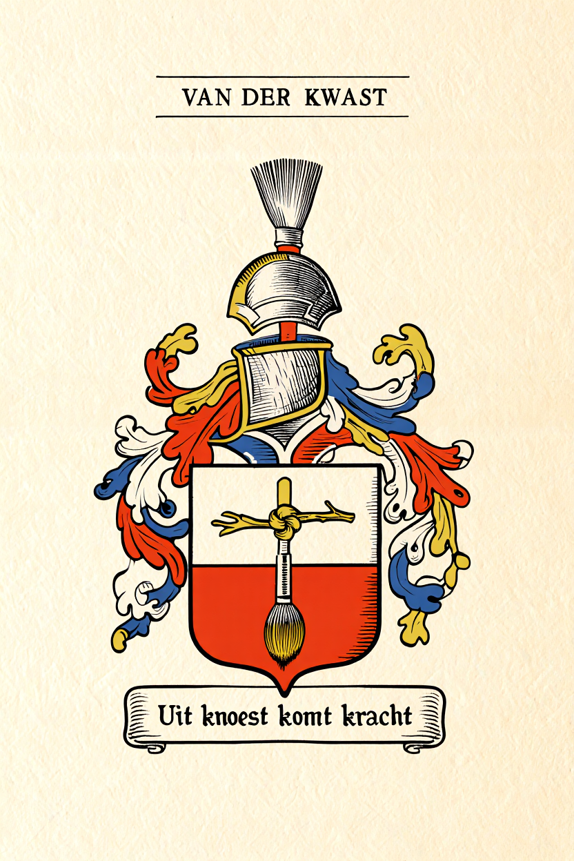 Familiewapen van de achternaam VAN DER KWAST