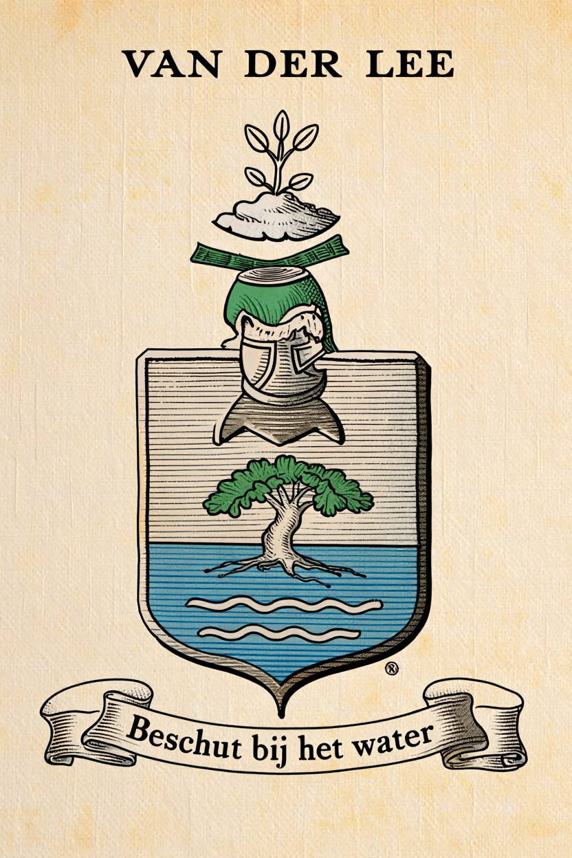 Familiewapen van de achternaam VAN DER LEE
