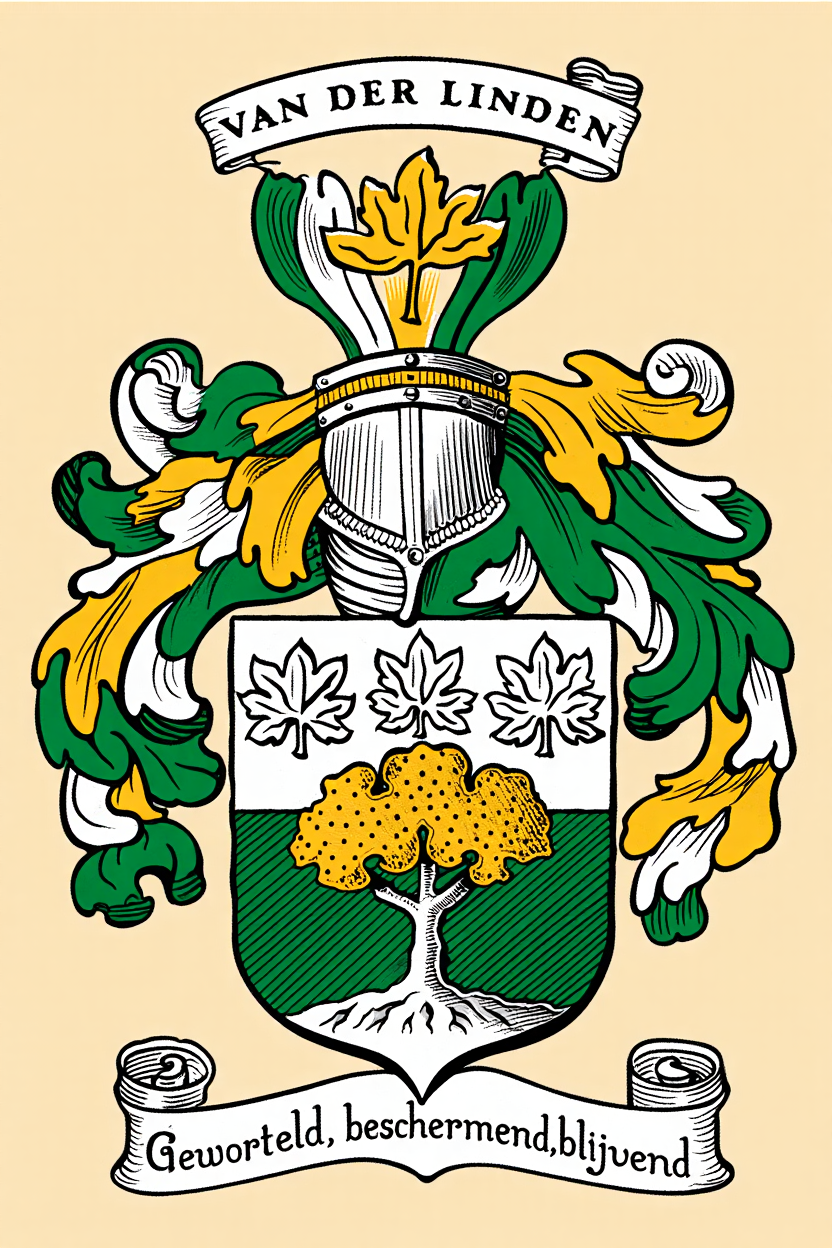 Familiewapen van de achternaam VAN DER LINDEN