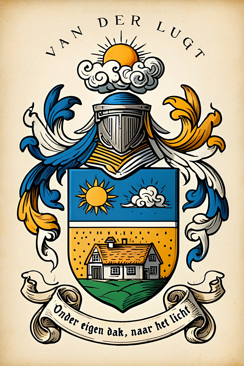 Familiewapen van de achternaam VAN DER LUGT