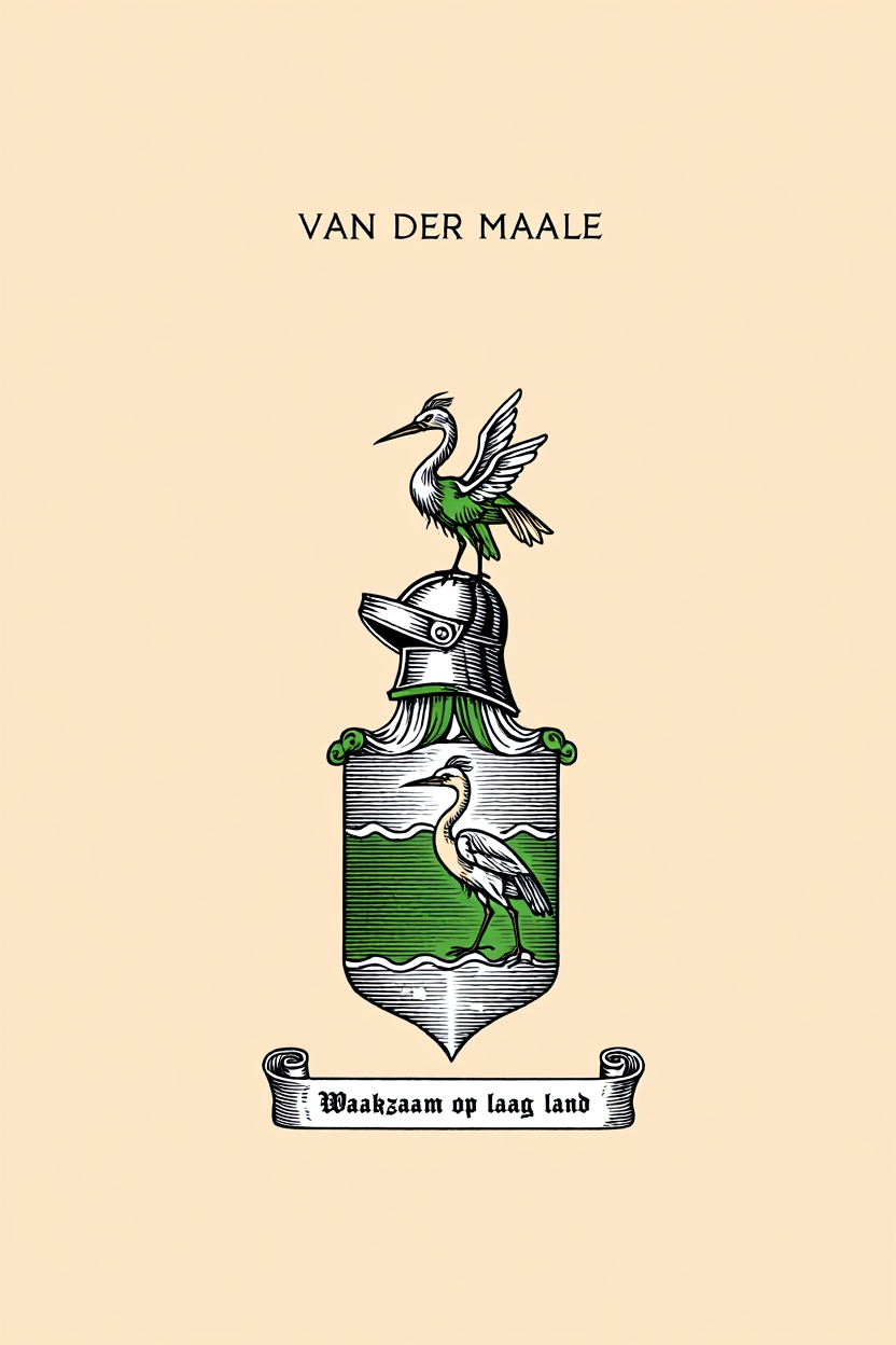 Familiewapen van de achternaam VAN DER MAALE