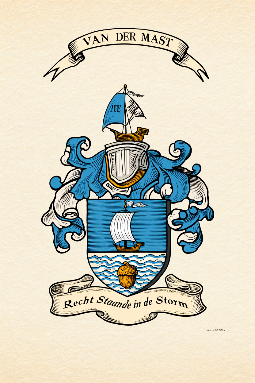 Familiewapen van de achternaam VAN DER MAST