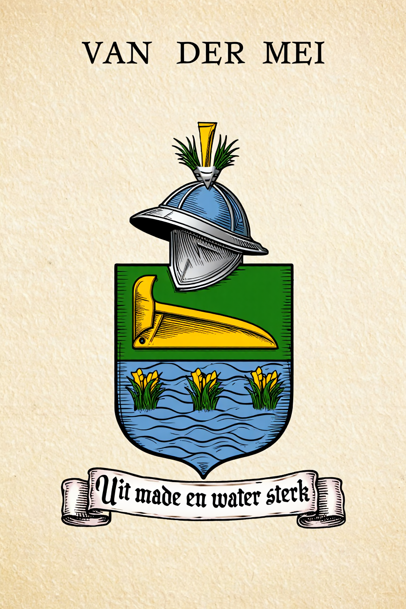 Familiewapen van de achternaam VAN DER MEI