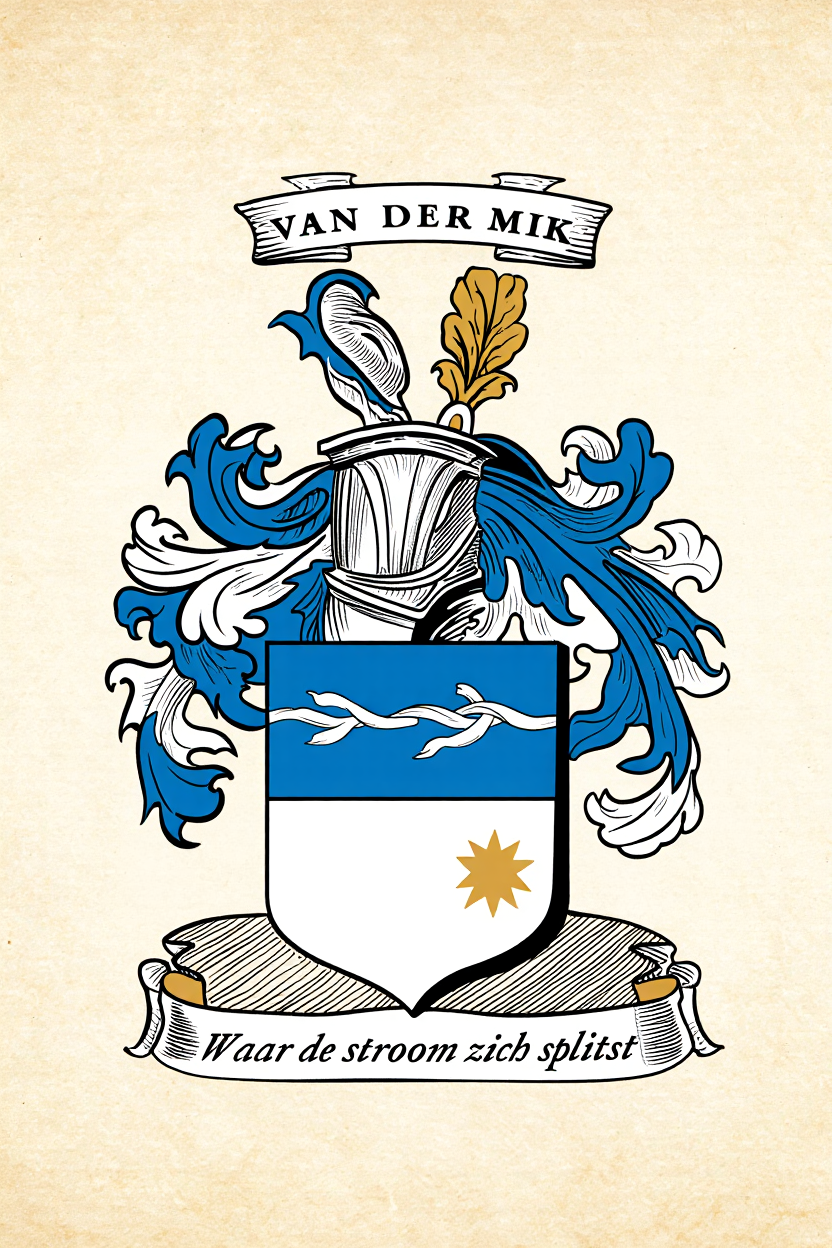 Familiewapen van de achternaam VAN DER MIK
