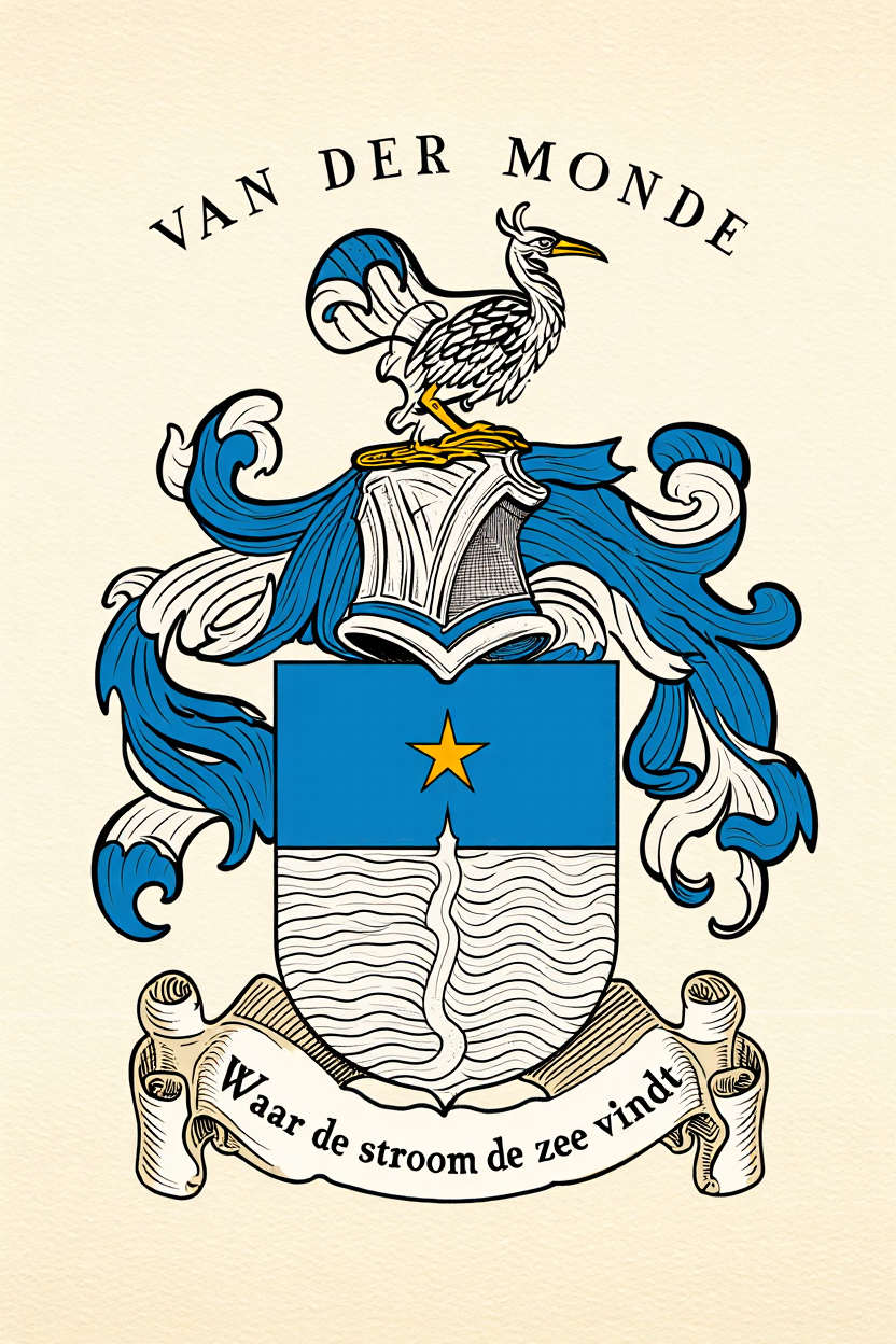 Familiewapen van de achternaam VAN DER MONDE