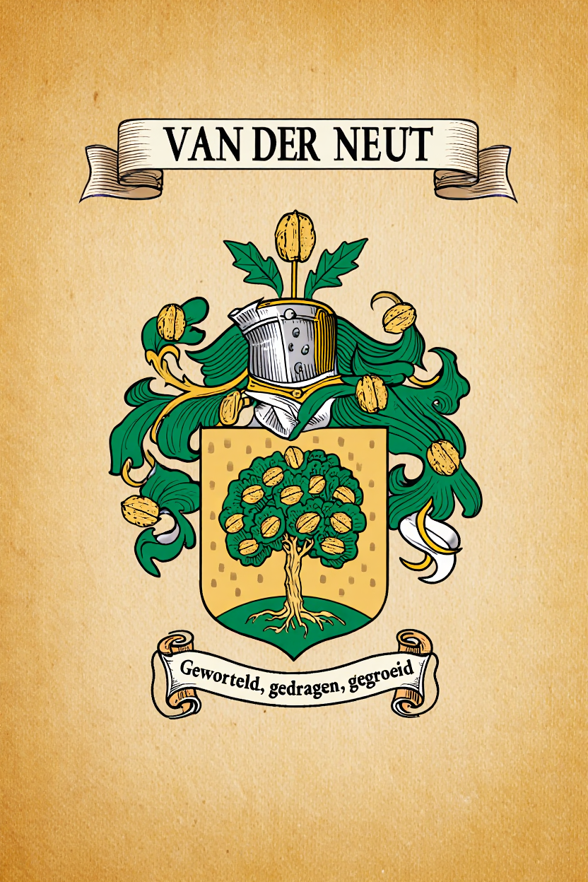 Familiewapen van de achternaam VAN DER NEUT
