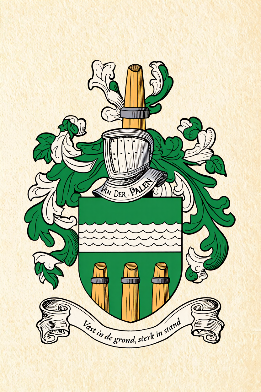Familiewapen van de achternaam VAN DER PALEN