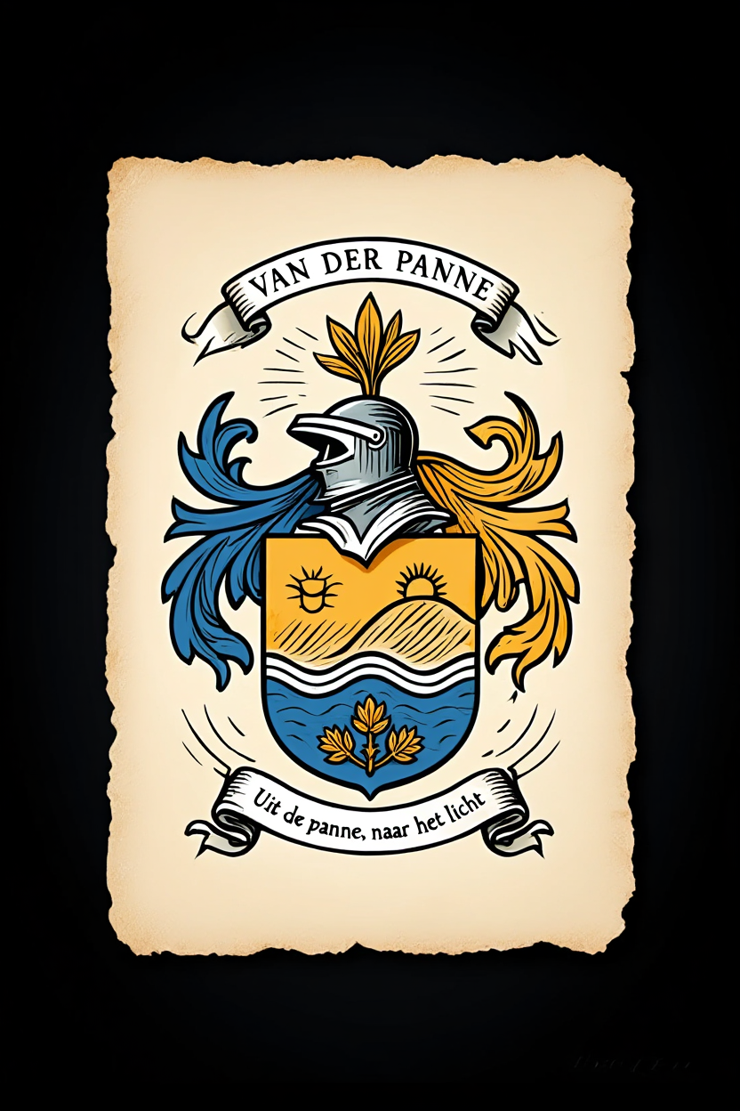 Familiewapen van de achternaam VAN DER PANNE