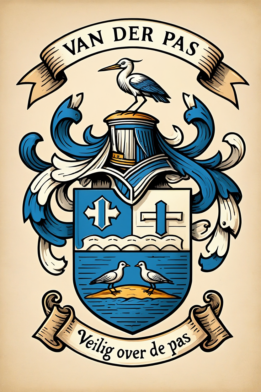 Familiewapen van de achternaam VAN DER PAS