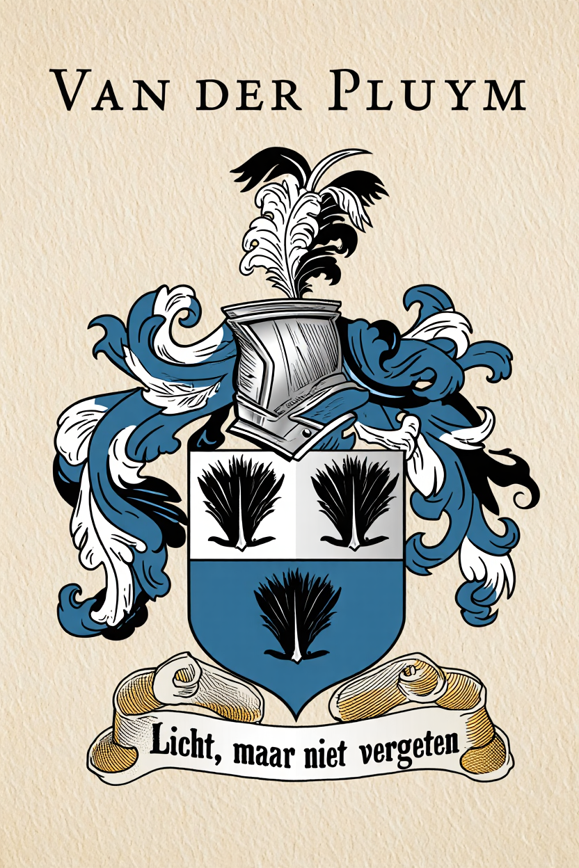 Familiewapen van de achternaam VAN DER PLUYM
