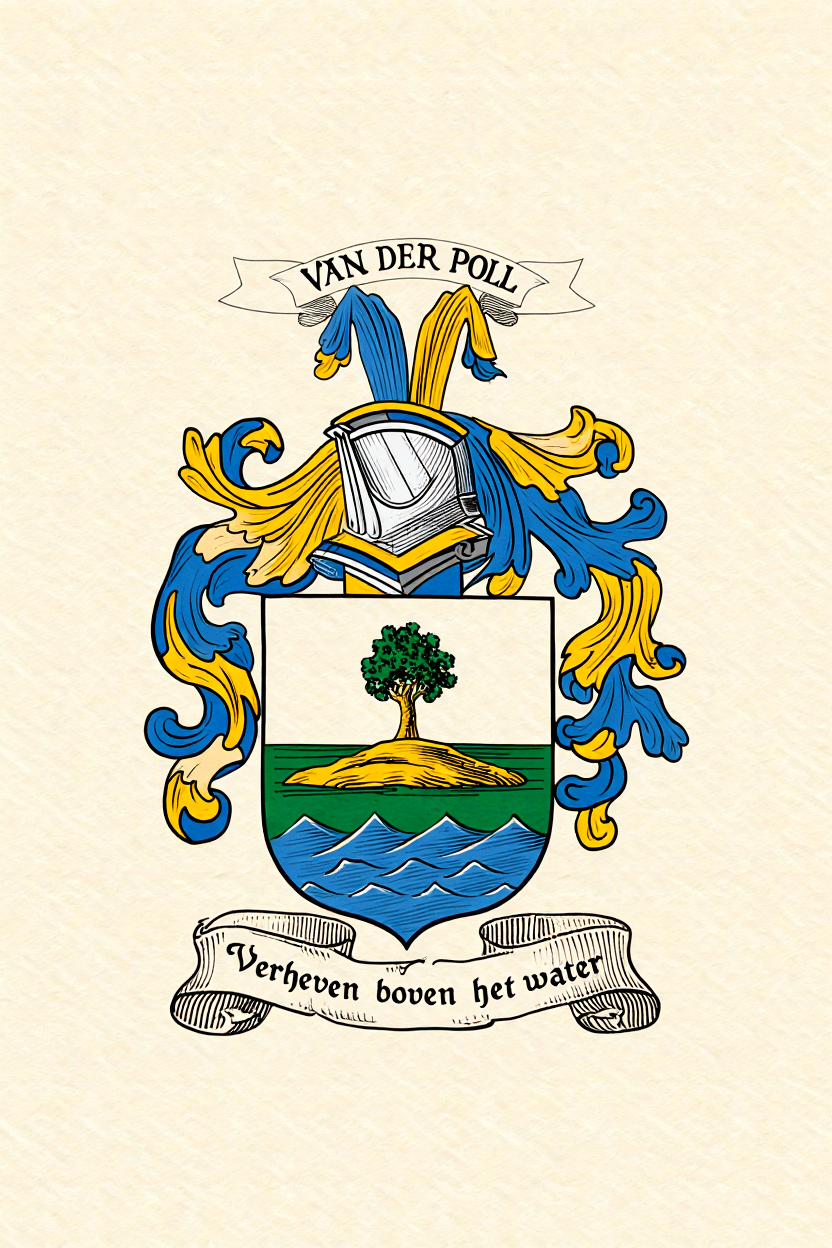 Familiewapen van de achternaam VAN DER POLL
