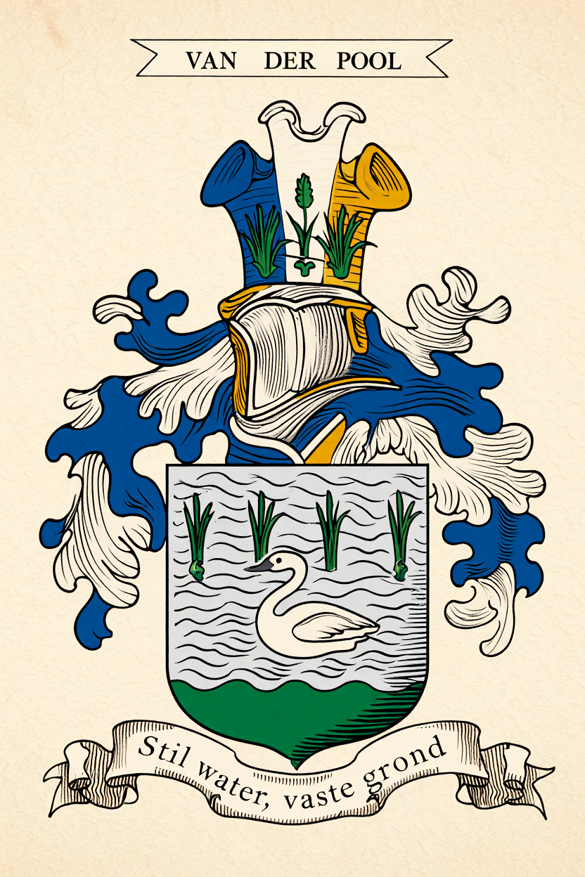 Familiewapen van de achternaam VAN DER POOL