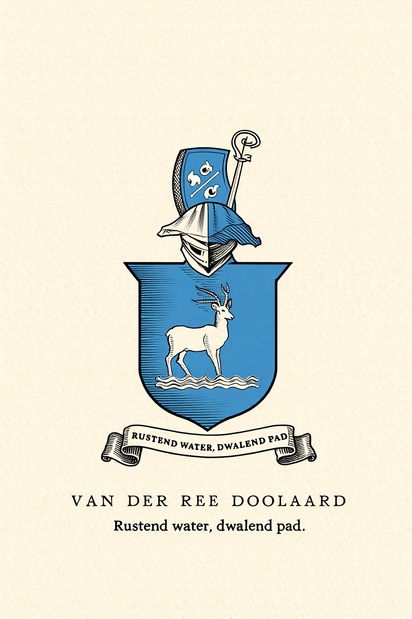 Familiewapen van de achternaam VAN DER REE DOOLAARD