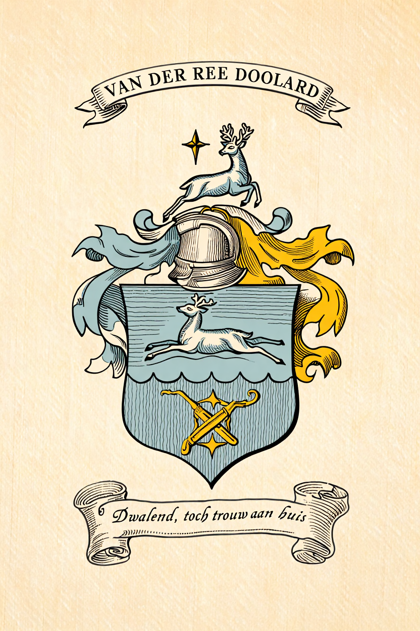 Familiewapen van de achternaam VAN DER REE DOOLARD