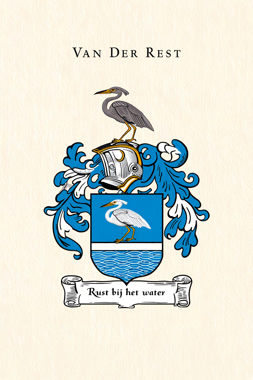 Familiewapen van de achternaam VAN DER REST