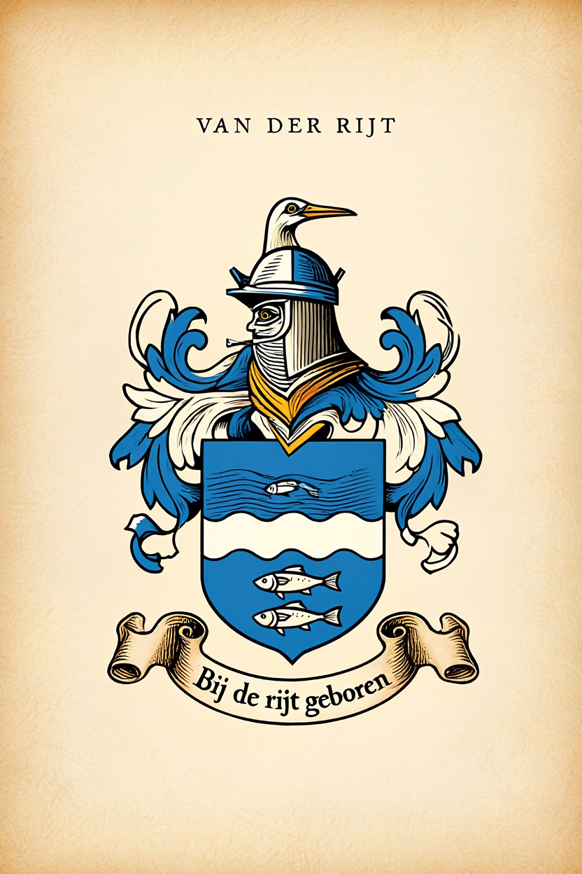Familiewapen van de achternaam VAN DER RIJT