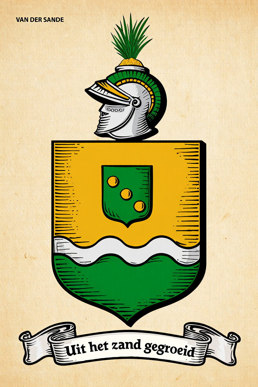 Familiewapen van de achternaam VAN DER SANDE