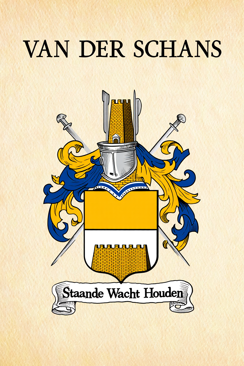 Familiewapen van de achternaam VAN DER SCHANS