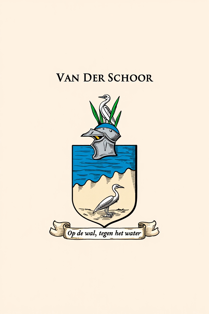 Familiewapen van de achternaam VAN DER SCHOOR