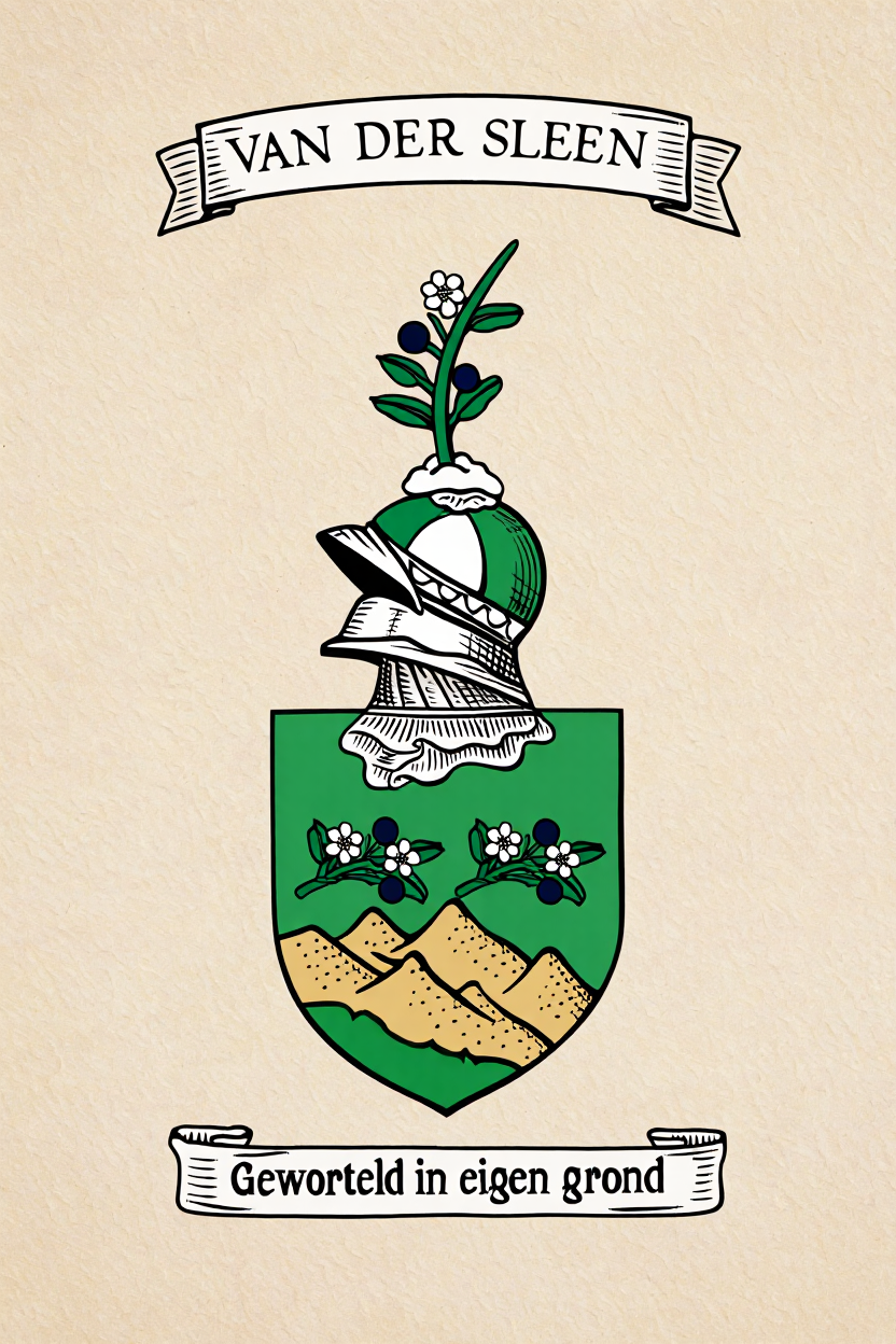 Familiewapen van de achternaam VAN DER SLEEN