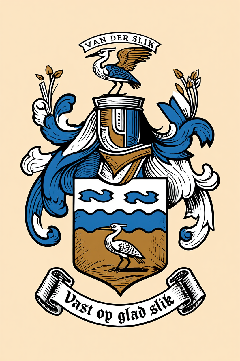 Familiewapen van de achternaam VAN DER SLIK (vergrendeld)