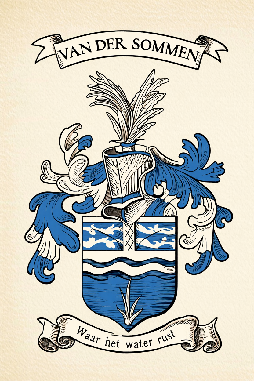 Familiewapen van de achternaam VAN DER SOMMEN