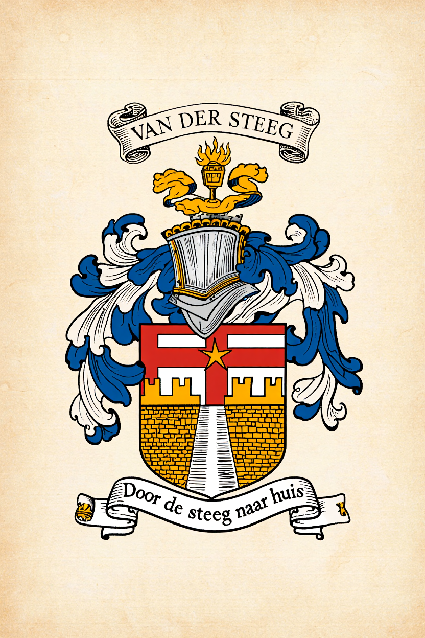 Familiewapen van de achternaam VAN DER STEEG
