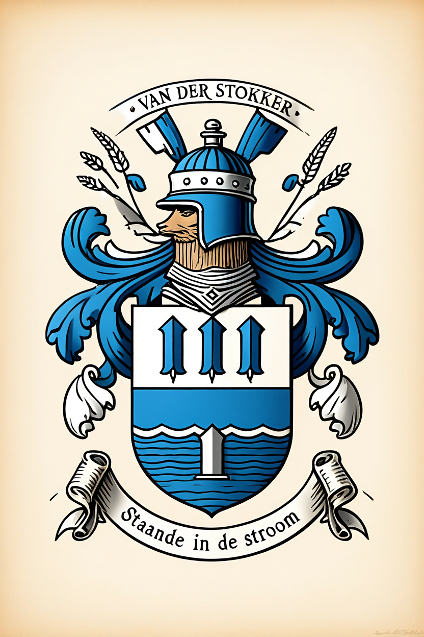 Familiewapen van de achternaam VAN DER STOKKER