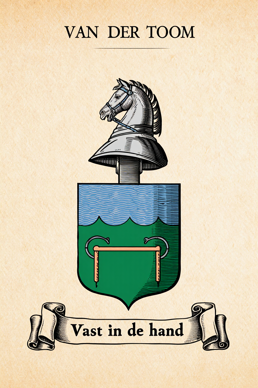 Familiewapen van de achternaam VAN DER TOOM