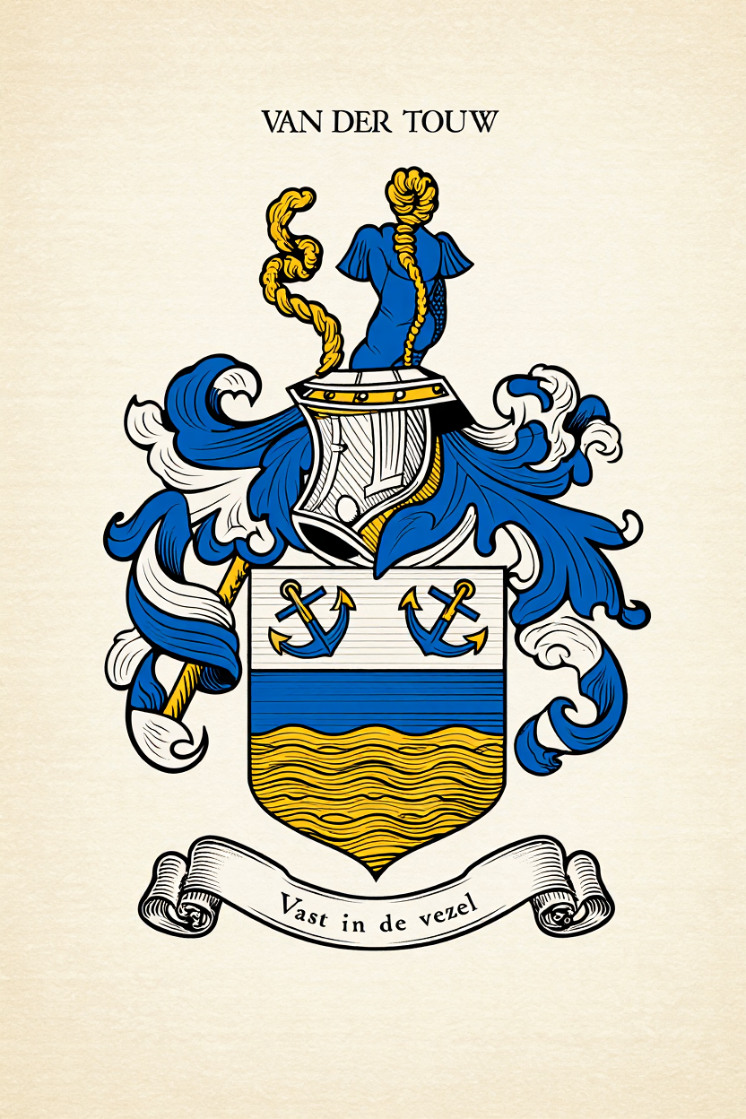 Familiewapen van de achternaam VAN DER TOUW