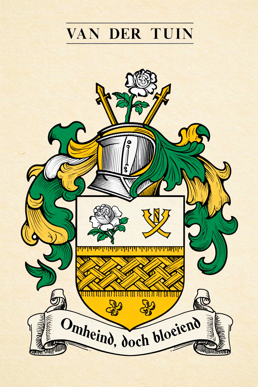 Familiewapen van de achternaam VAN DER TUIN