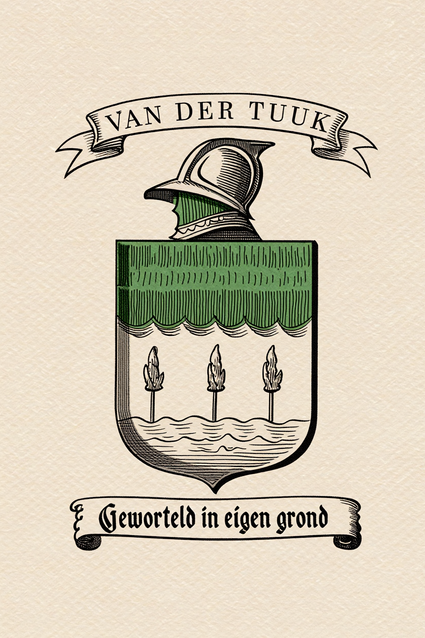 Familiewapen van de achternaam VAN DER TUUK